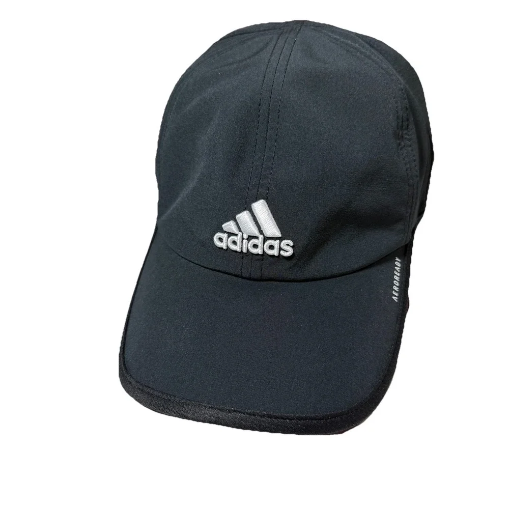 Adidas Aeroready Superlite Black Athletic Cap Running Training Adjustable Hat